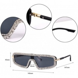 Shield Oversize Shield Visor Sunglasses Flat Top Mirrored Mono Lens - Black - CO18RX8N3Y7 $16.09