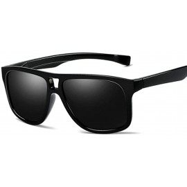 Aviator Fashion Square Sunglasses Men Driving Sun Glasses For Men Brand Sand Black - Silver - C718Y3O0YRQ $12.09