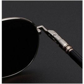 Aviator Mens Premium Classic Military Style Full Mirrored Aviator Sunglasses - Silver - CY12FINYCWR $11.27