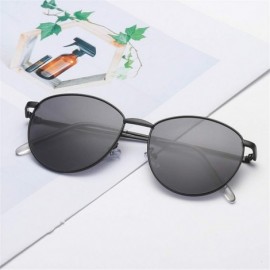 Oval Unisex Fashion Oval Sunglasses Lightweight Plastic Frame Composite Lens Glasses for Outdoor - C219034USUL $16.77