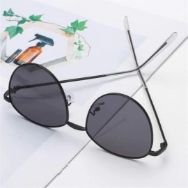 Oval Unisex Fashion Oval Sunglasses Lightweight Plastic Frame Composite Lens Glasses for Outdoor - C219034USUL $16.77