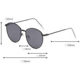 Oval Unisex Fashion Oval Sunglasses Lightweight Plastic Frame Composite Lens Glasses for Outdoor - C219034USUL $16.77