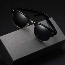 Square Sunglasses Polarized Antiglare Anti ultraviolet Travelling - Tan - CA18WT5G9TX $21.34