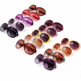 Goggle Fashion Women's Sunglasses Retro Vintage Big Frame Goggles Shades Eyeglass - Wine Red - CB12NFEN4PP $6.95