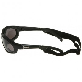 Sport Men's Wind Resistant Motorcycle Wrap 57mm Sunglasses - Black - CT11KH67QXD $10.84