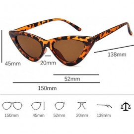 Aviator 2019 Fashion Sunglasses Woman Brand Designer Vintage Retro Triangular Cat C9 - C4 - CH18YZW6C25 $10.93