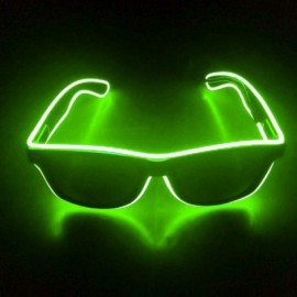 Rimless LED Sunglasses- El LED Club Party Light Up Glasses Eyeglasses Bright Flashing Costumes For Party Halloween - CA196ETX...