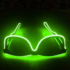 Rimless LED Sunglasses- El LED Club Party Light Up Glasses Eyeglasses Bright Flashing Costumes For Party Halloween - CA196ETX...