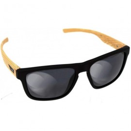 Shield Hbomb Polarized Sunglasses for Men and Woman - Matte Wood- Grey - CP1929WUIZT $44.00