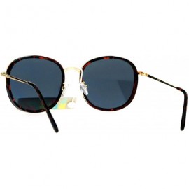 Square Retro Modern Fashion Sunglasses Womens Vintage Round Square Shades UV 400 - Tortoise - CH185RX7XLQ $11.13