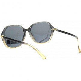 Butterfly Polarized Womens 90s Metal Jewel Hinge Plastic Butterfly Sunglasses - Slate Beige Solid Black - CE18ONS8AZT $9.39