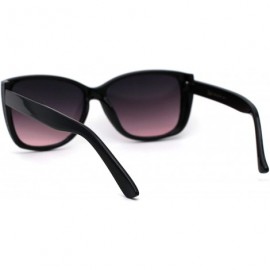 Butterfly Womens 90s Glitter Visor Butterfly Chic Cat Eye Retro Sunglasses - Black Gunmetal Pink - CP196QA27R4 $10.20