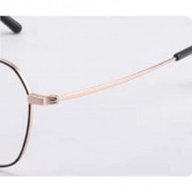 Aviator Unisex metal eyeglass frame - classic round fashion flat mirror - A - CS18RY7CZSQ $55.07