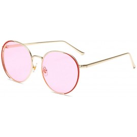 Oval 2019 New Men Brand Designer Sunglasses Oval Half Frame Eyebrow Ladies Sun Glasses - Pink - C518T8UEX80 $14.90