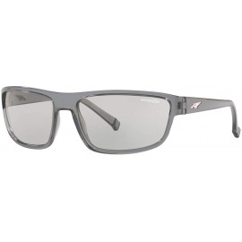 Sport Men's An4259 Borrow Rectangular Sunglasses - Transparent Grey/Light Grey - CA18R4IM38R $47.46