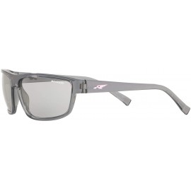 Sport Men's An4259 Borrow Rectangular Sunglasses - Transparent Grey/Light Grey - CA18R4IM38R $47.46