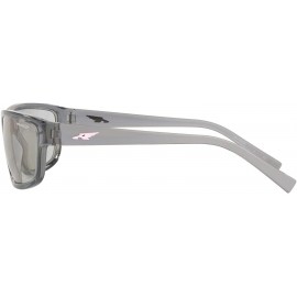 Sport Men's An4259 Borrow Rectangular Sunglasses - Transparent Grey/Light Grey - CA18R4IM38R $47.46