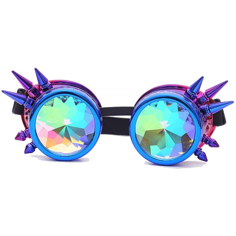 Retro Victorian Steampunk Goggles Rainbow Prism Kaleidoscope Glasses ...