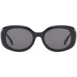 Oversized Vintage Rectangle Sunglasses Women Brand Designer Oversized BAOWEN As Picture - Red Red - C018YZTHTOH $11.33