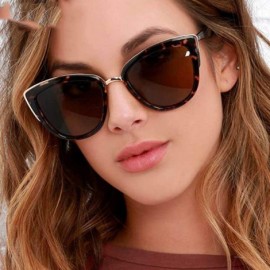 Round Cateye Sunglasses Women Vintage Gradient Glasses Retro Cat Eye Sun Female Eyewear UV400 - C2blackgray - CA198A27DZ5 $40.93