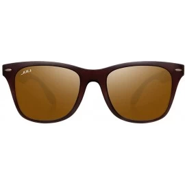 Square Coating Eye Men Wood Bamboo Women Printed Wrap 52MM Sunglasses - C2 - C518M3OHKXN $23.86