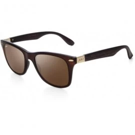 Square Coating Eye Men Wood Bamboo Women Printed Wrap 52MM Sunglasses - C2 - C518M3OHKXN $23.86