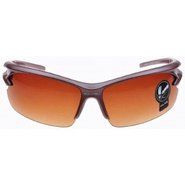 Sport Crazy Explosion-Proof Lens Sunglasses Cycling Glasses Lenses - Brown Frame Brown Lenses - 7R453633184 $10.16