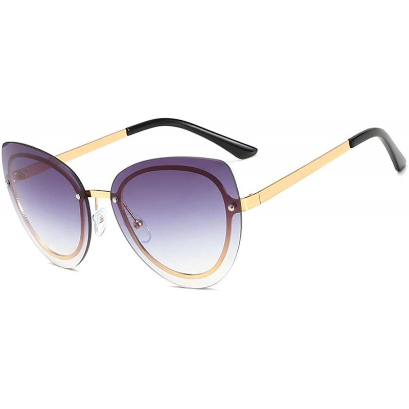 Cat Eye Fashion sunglasses - women's men's cat eye sunglasses frameless sunglasses - C - CZ18RT5ZNUT $34.38