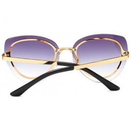 Cat Eye Fashion sunglasses - women's men's cat eye sunglasses frameless sunglasses - C - CZ18RT5ZNUT $34.38