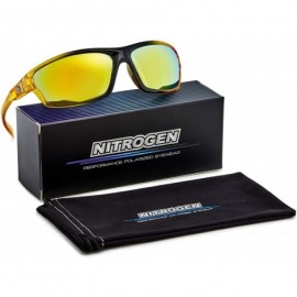 Goggle Polarized Wrap Around Sport Sunglasses - Crystal Yellow - Revo Yellow - CS196R2ZDDG $12.31