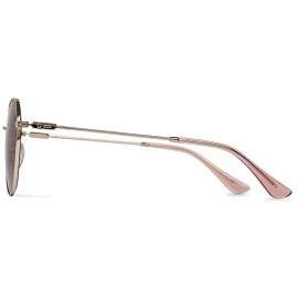 Round Jitters Sunglasses - Rose Gold - C718W3KUI8S $37.69