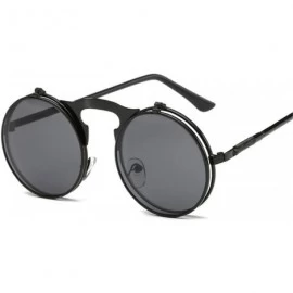 Retro Sunglasses Round Metal Frames Sun Glasses Women Men Eyewear Gold1 ...