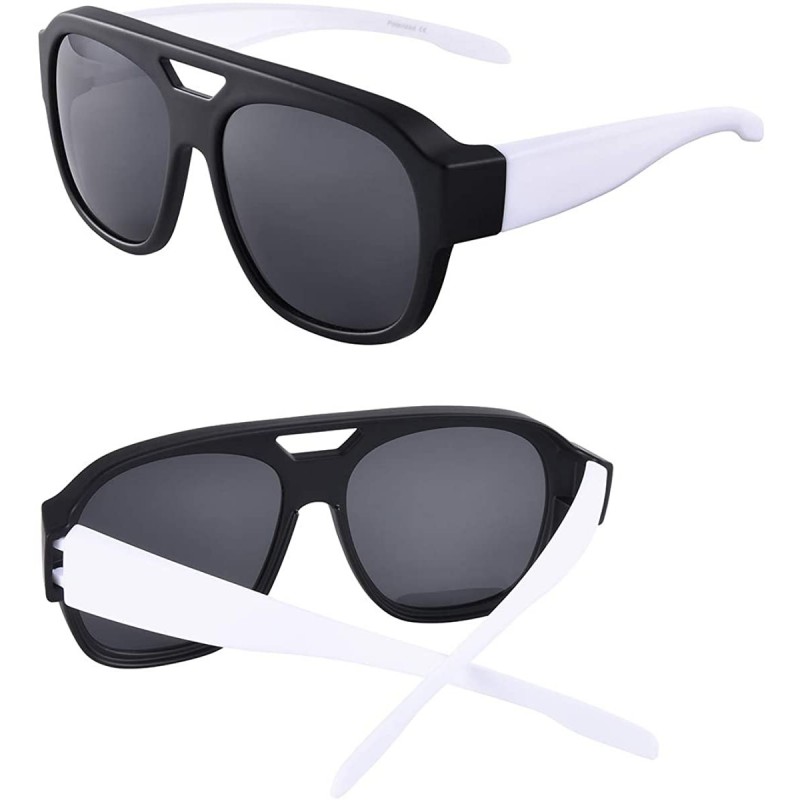 Polarized Oversized Aviator Fit Over Sunglasses Wear Over Prescription Glasses With Tr90 Arms 