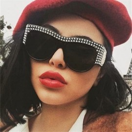 Aviator Unisex Fashion Patchwork Big Frame Sunglasses-Women Men Vintage Retro Glasses - F - CK18Q3ZES4I $11.92