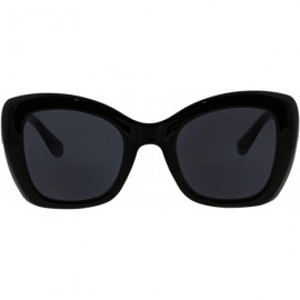 Cat Eye Women's Mariposa Bifocal Cat-Eye Reading Sunglasses - Black - 49 mm + 1.5 - CZ196524O53 $17.58