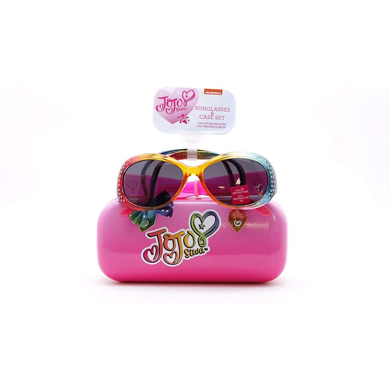 Round Kids Sunglasses with Matching Glasses Case and UV Protection - (V1) - CK199Q79Z8O $18.27