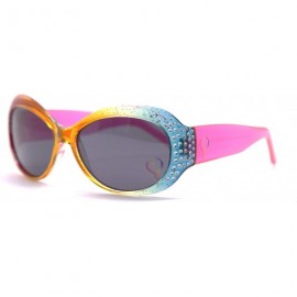 Round Kids Sunglasses with Matching Glasses Case and UV Protection - (V1) - CK199Q79Z8O $18.27