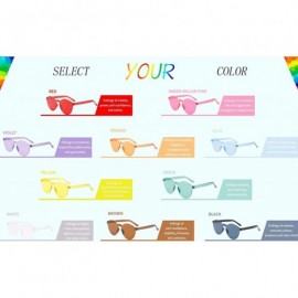 Rimless Fashion Rimless Tinted Sunglasses Transparent Candy Color Eyewear for Party Favor - C4192ETK6AC $19.84