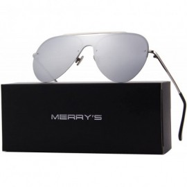 Sport Men/Women Polarized Pilot Sunglasses 100% UV Protection S6318 - Silver - CL18C9LSKRH $18.48