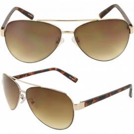 Aviator TU2041 Pilot Fashion Shades Aviator Sunglasses - Brown Leopard - CN11BDO6UTT $8.85