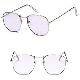 Square Vintage Sunglasses Classic Eyewear - MercuryPink - CV198O3YTWG $25.62