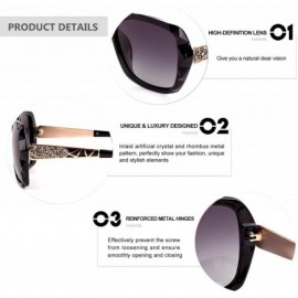 Goggle Square Sunglasses for Women Oversized Polarized Sun Glasses Fashion Brand Designer Inspired Shades-FZ45 - C018N0D56ZZ ...