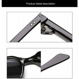 Oversized Luxury Aviation Square Sunglasses Men Er Sunglass Vintage Sun Glasses Women Sunglases - Transparent Blue - CS199C7H...