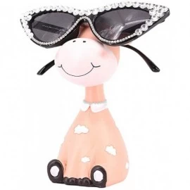 Square Sparkling Crystal Cat Eye Sunglasses UV Protection Rhinestone Sunglasses - White Rhinestone - CL18XRX304H $18.72