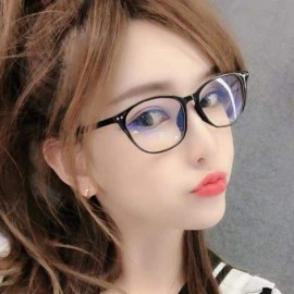 Oval glasses fashion version glasses blue gem_Myopia - C218GYGT4AI $36.93