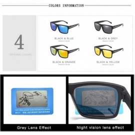 Square Men Polarized Sunglasses Classic Square Sun Glasses Women Mirror Lens Eyewear Drivers Goggles UV400 - CU199KWZE00 $8.90