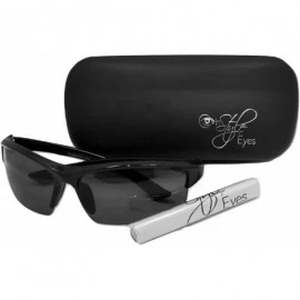 Wrap Magnificent Maui Wrap Polarized Nearly Invisible Line Bifocal Sunglasses - Black - CL18964RG8M $40.89