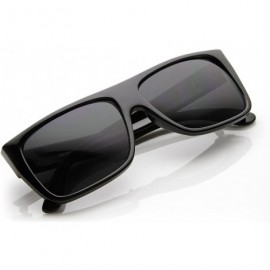 Square Classic Old School Eazy E Square Flat Top OG Loc Sunglasses (Black) - CB11C41SJUX $10.73