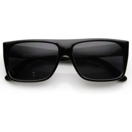 Square Classic Old School Eazy E Square Flat Top OG Loc Sunglasses (Black) - CB11C41SJUX $10.73