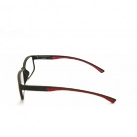 Rectangular 6904 SECOND GENERATION Semi-Rimless Flexie Reading Glasses NEW - Z1 Full Rim / Red - CR18ES89GA8 $21.24